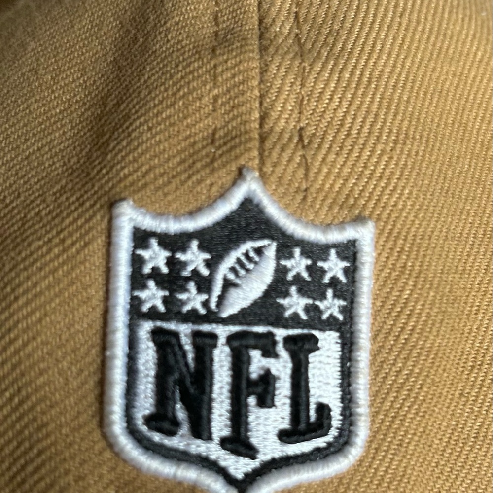 SAN FRANCISCO 49ERS 2-TONE COLOR PACK 59FIFTY FITTED HAT Tan/Black fitted 7 1/8 - Picture 3 of 5